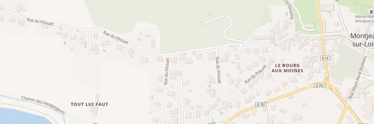 Plan du 9 Rue du Pirouet (Montjean) à Mauges-sur-Loire