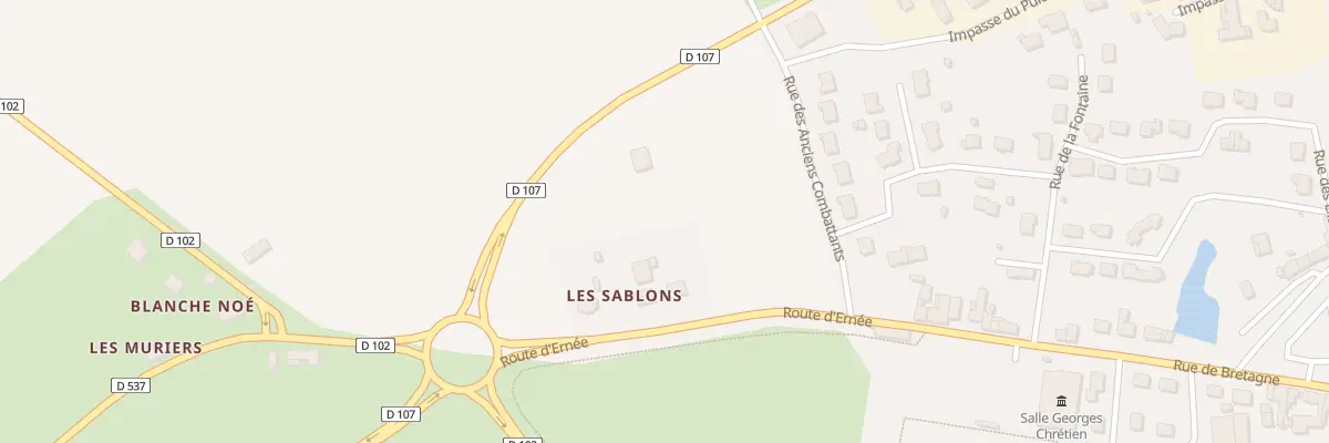 Plan du 99 Rte des Sablons à Saint-Denis-de-Gastines