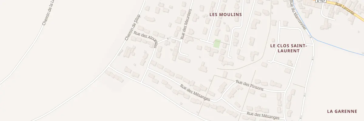Plan du 13 Rue des Meuniers à Bouhet