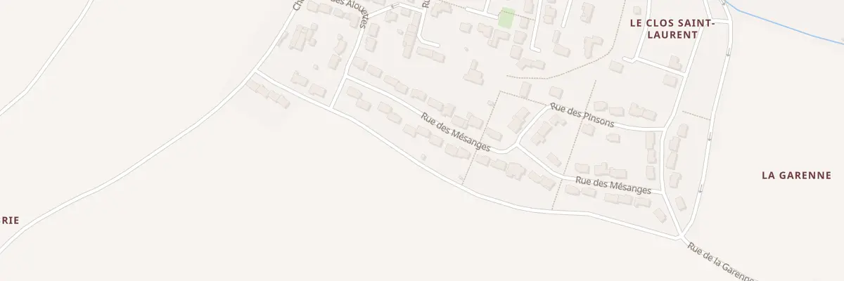 Plan du 12 Rue des Mésanges à Bouhet