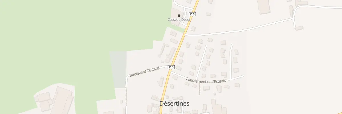Plan du 33 Rue de Normandie à Désertines