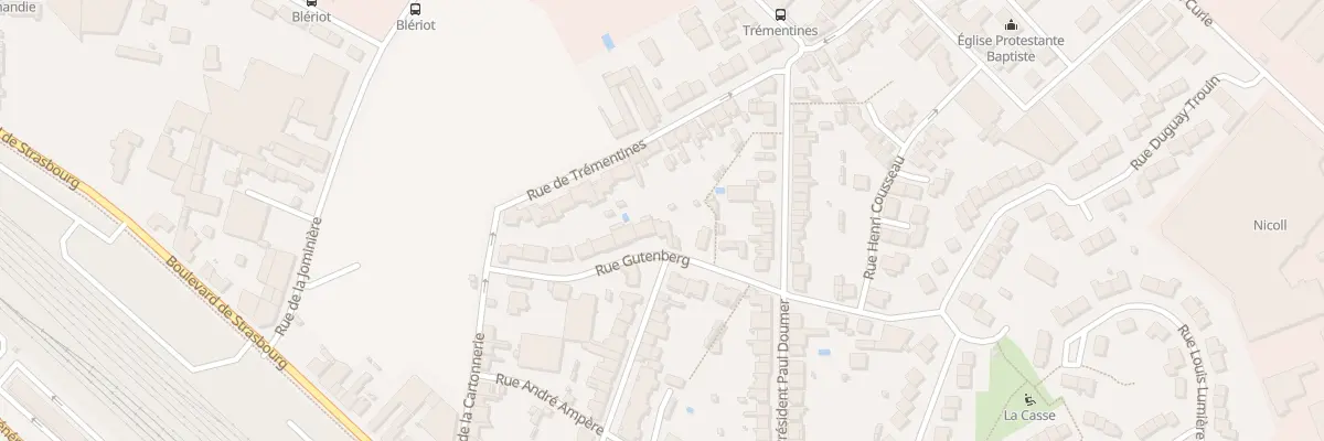 Plan du 20 Rue Gutenberg à Cholet