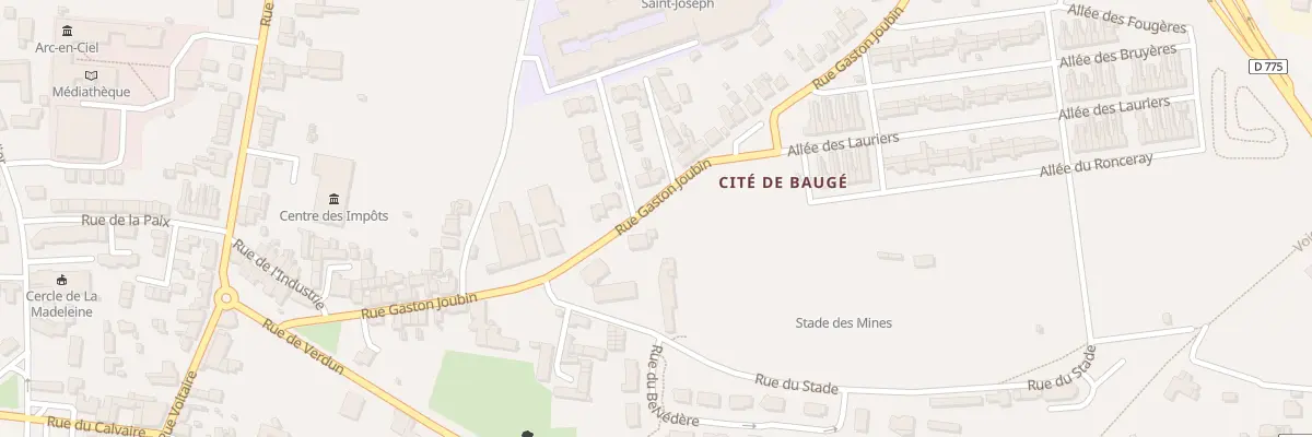 Plan du 26 Rue Gaston Joubin à Segré-en-Anjou Bleu