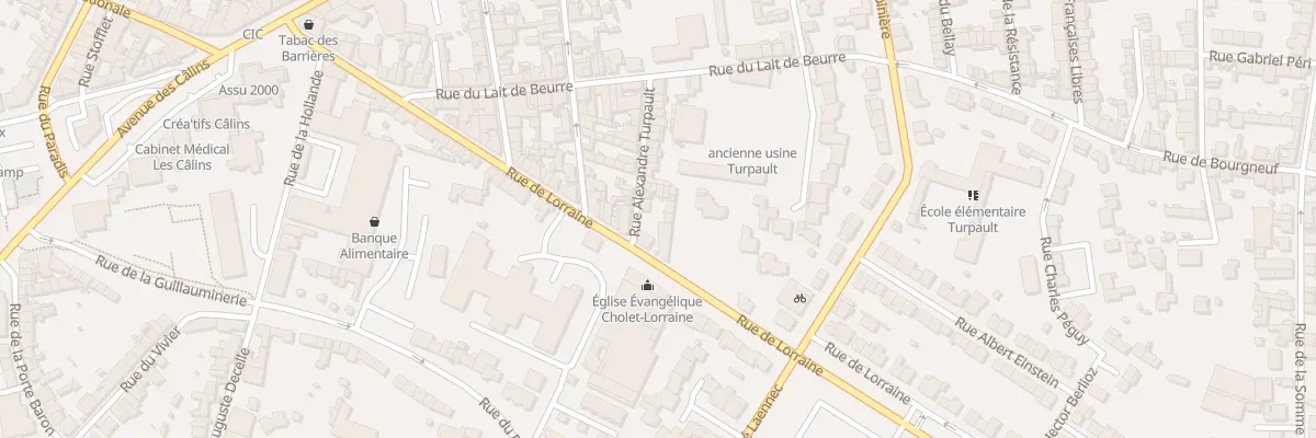 Plan du 4 Rue Alexandre Turpault à Cholet