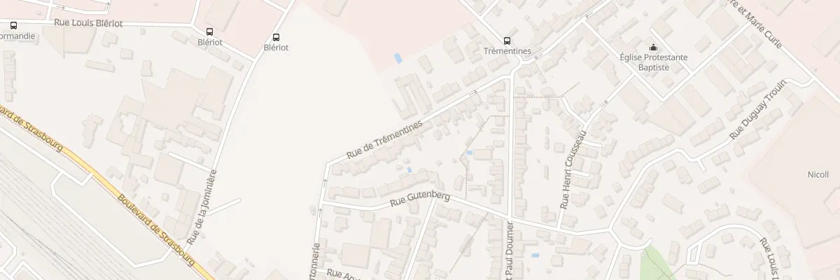 Plan du 8 Rue de Trémentines à Cholet