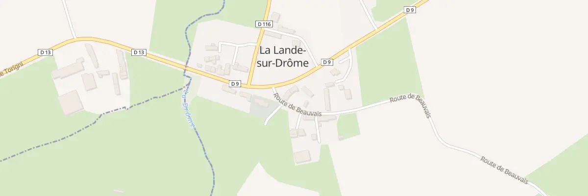 Plan du 166 Rte de Caen - La Lande ... à Val de Drôme