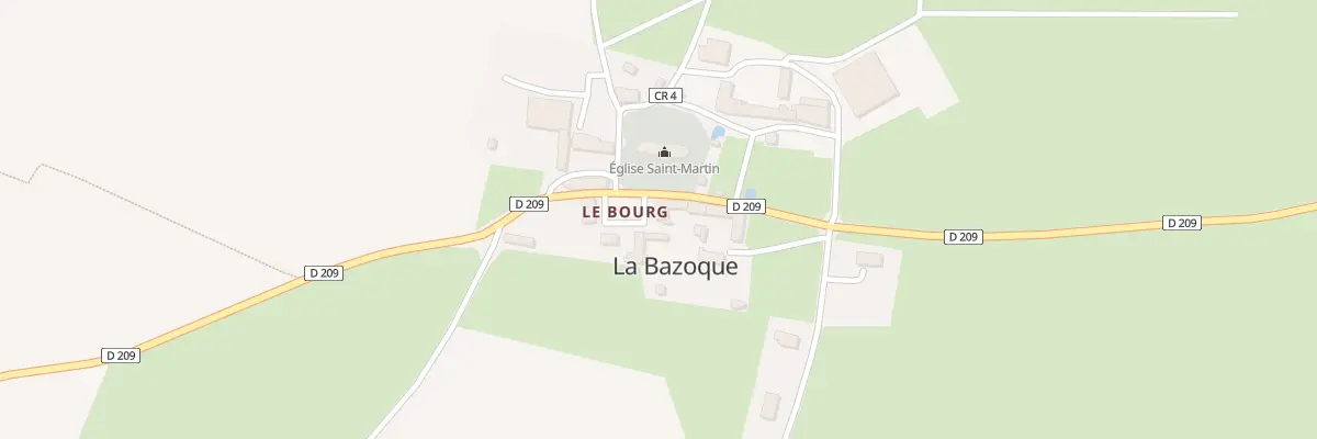 Plan du 5 Le Bourg à La Bazoque