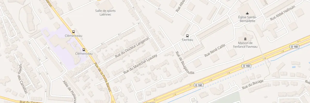Plan du 1 Rue du Gen Mangin à Cholet