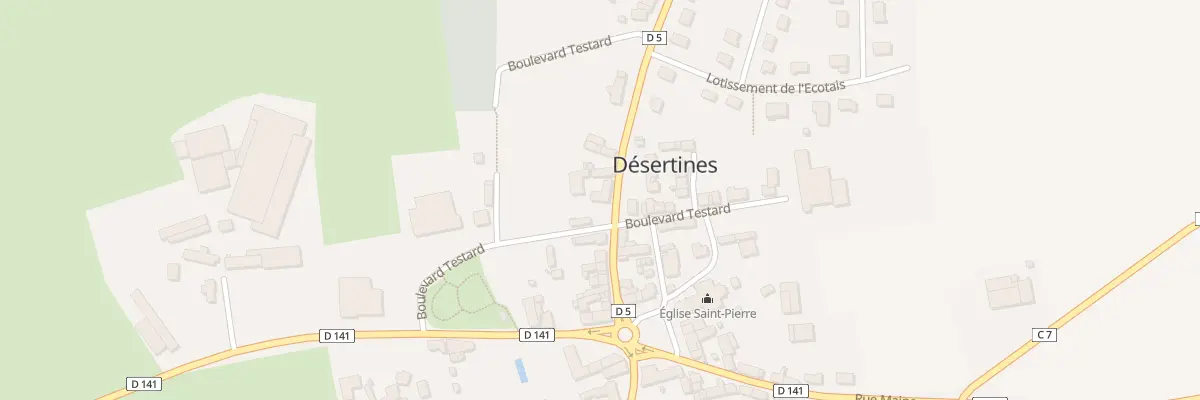 Plan du 21 Rue de Normandie à Désertines