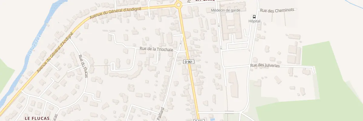 Plan du 22 Rue Denis Papin (Segre) à Segré-en-Anjou Bleu