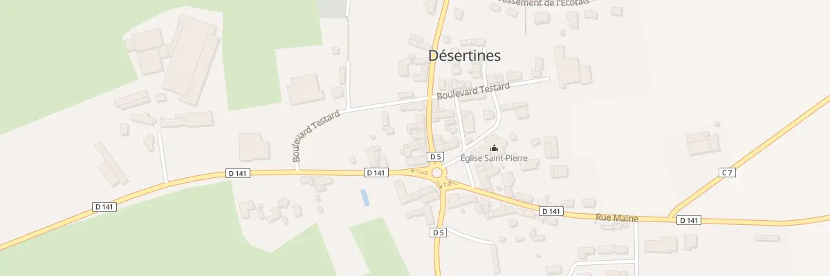 Plan du 15 Rue de Normandie à Désertines
