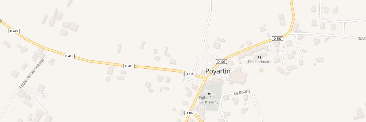 Plan du 66 Rte du Dupere à Poyartin