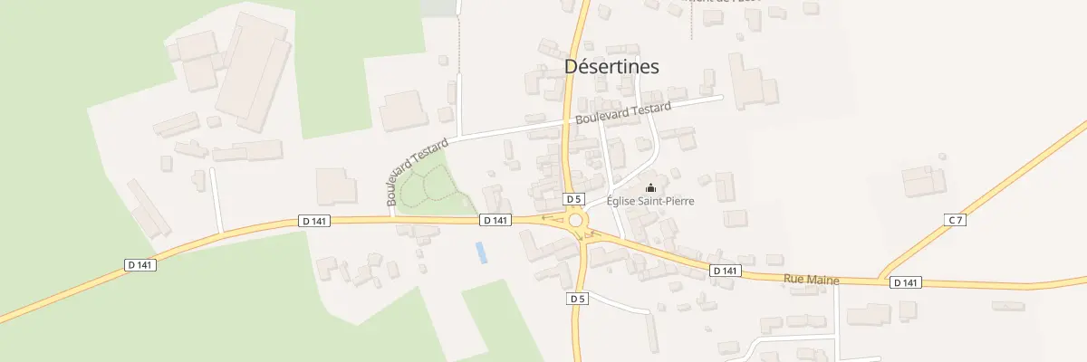 Plan du 11 Rue de Normandie à Désertines