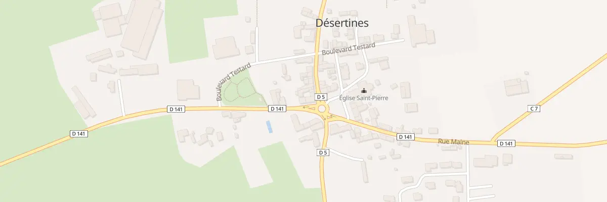 Plan du 2 Rue de Bretagne à Désertines
