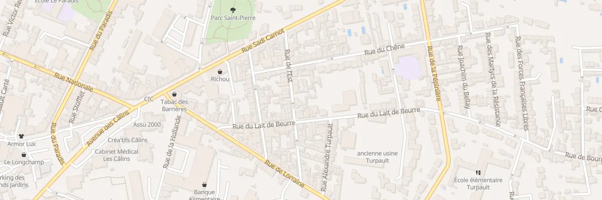 Plan du 26 Rue de l’Est à Cholet