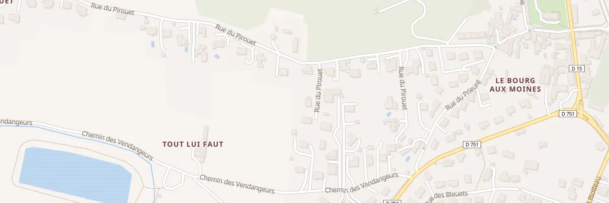 Plan du 13 Rue du Pirouet (Montjean) à Mauges-sur-Loire
