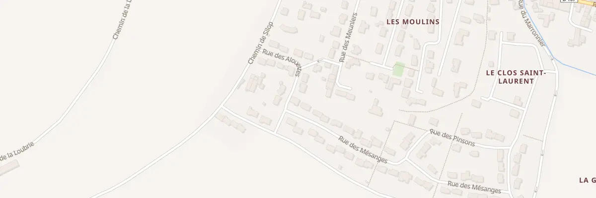 Plan du 1 Rue des Mésanges à Bouhet