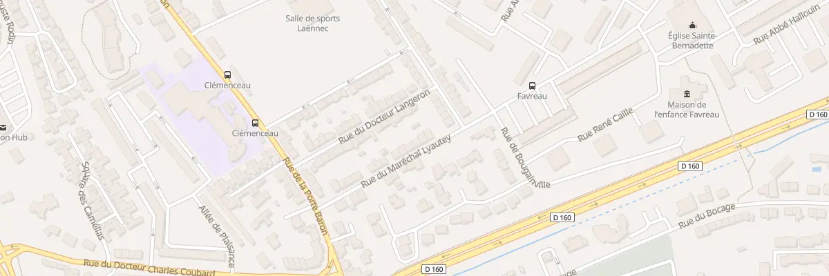Plan du 23 Rue du Mal Lyautey à Cholet