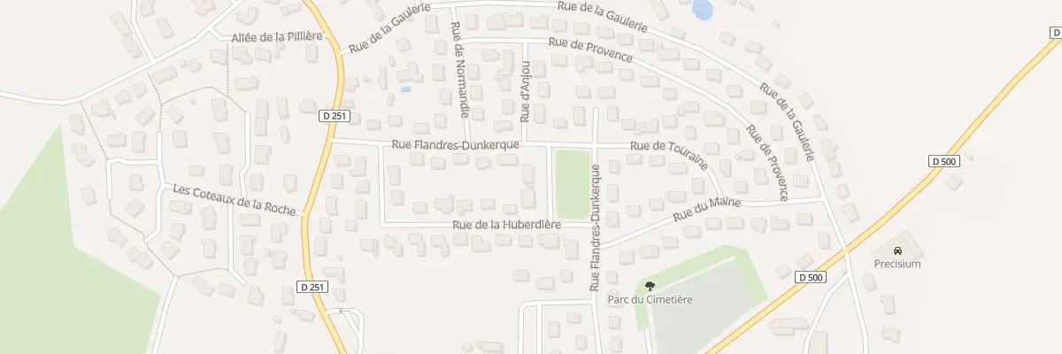 Plan du 3 Rue du Poitou à Ahuillé