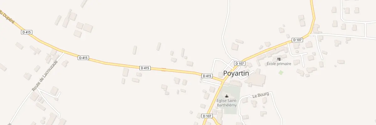 Plan du 100 Rte du Dupere à Poyartin
