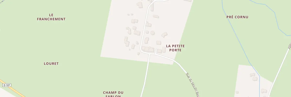 Plan du 6 Rue du Moulin Besson à Bouhet