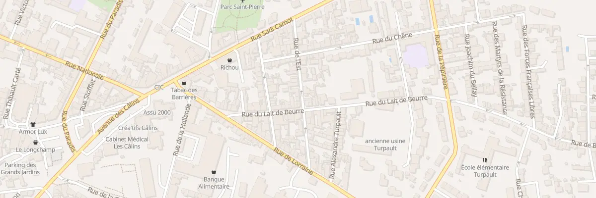 Plan du 25 Rue de l’Est à Cholet