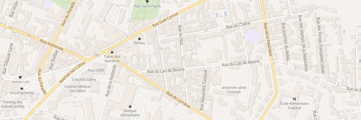 Plan du 27 Rue de l’Est à Cholet