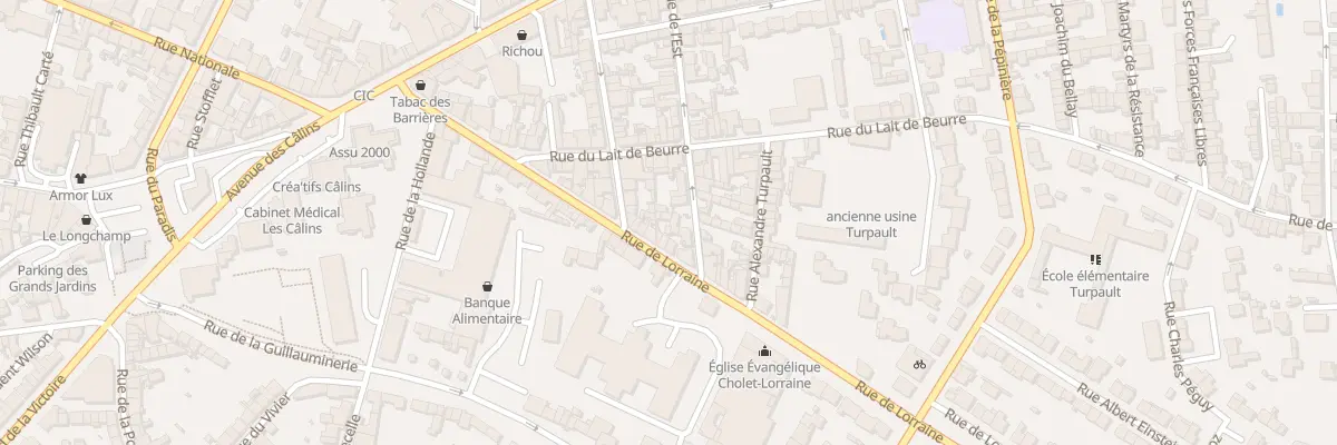 Plan du 55 Rue de Lorraine à Cholet