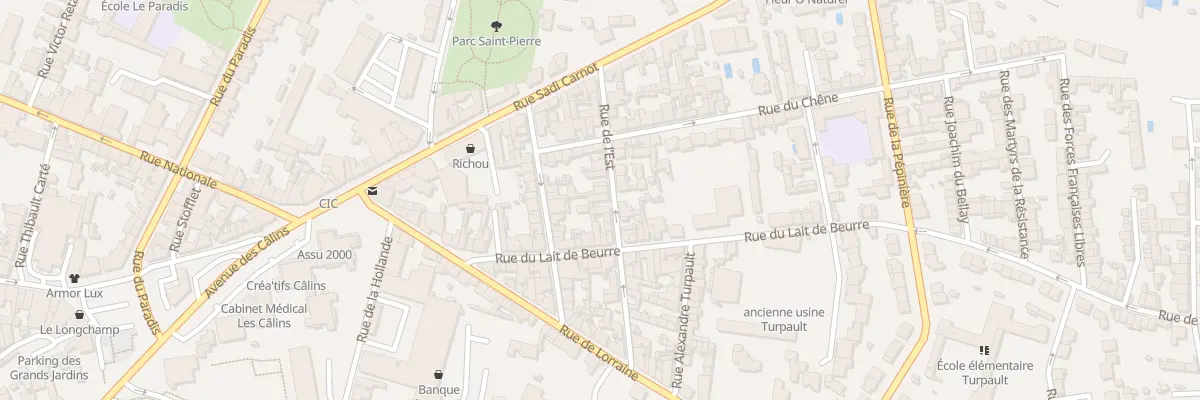 Plan du 31 Rue de l’Est à Cholet