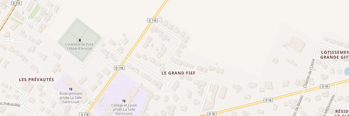 Plan du 15 Rue du Grand Fief à Pont-l’Abbé-d’Arnoult