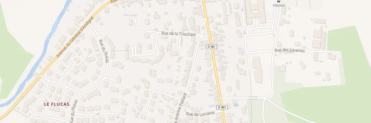Plan du 14 Rue Antoine Paillard à Segré-en-Anjou Bleu