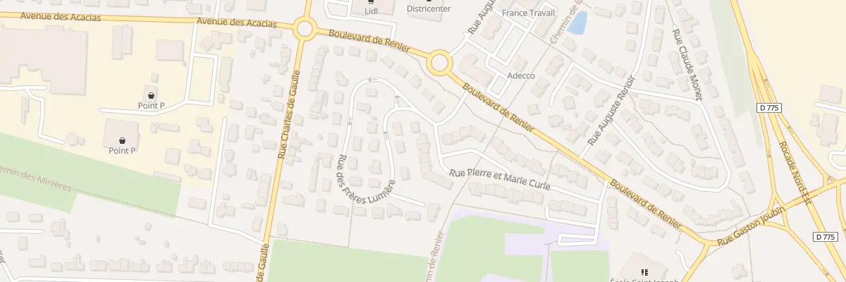 Plan du 2 Rue Pierre et Marie Curie à Segré-en-Anjou Bleu