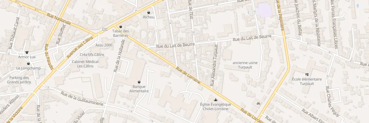 Plan du 6 Rue du Calvaire à Cholet