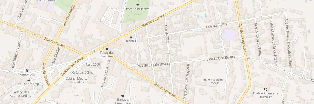 Plan du 24 Rue du Calvaire à Cholet