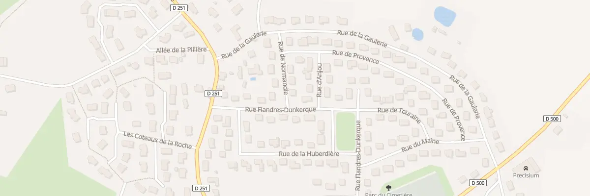 Plan du 2 Rue de Normandie à Ahuillé