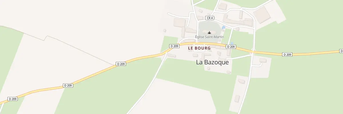 Plan du 1 Le Bourg à La Bazoque