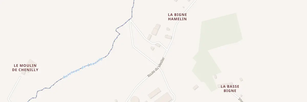 Plan du 33 La Bigne Hamelin à Barenton