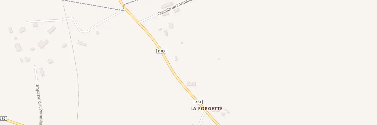 Plan du 78 La Forgette Est - Chaulieu à Chaulieu