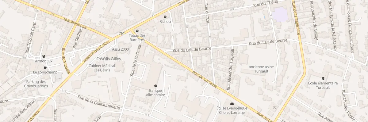 Plan du 29 Rue de Lorraine à Cholet