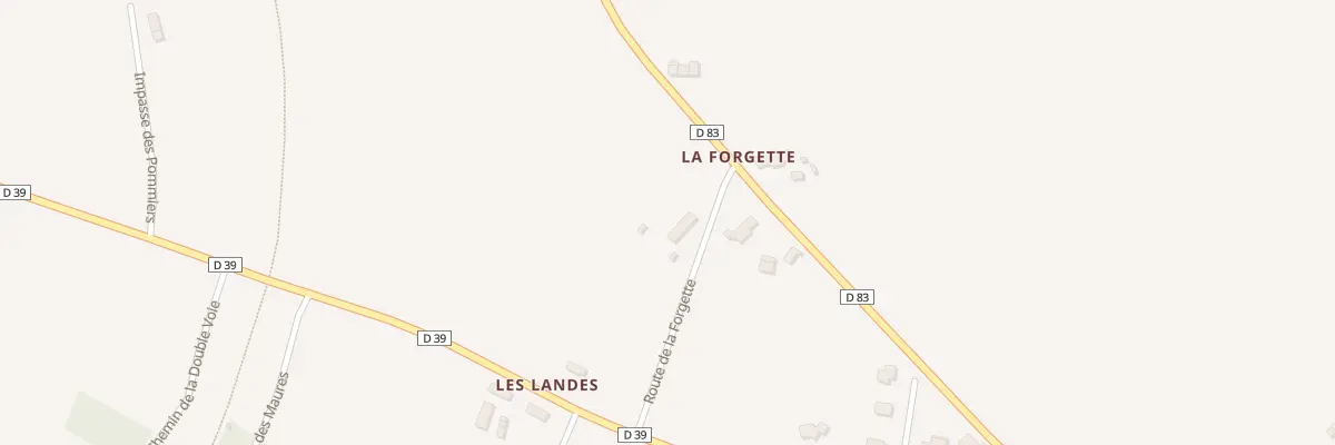 Plan du 72 La Forgette Ouest Chaulieu à Chaulieu