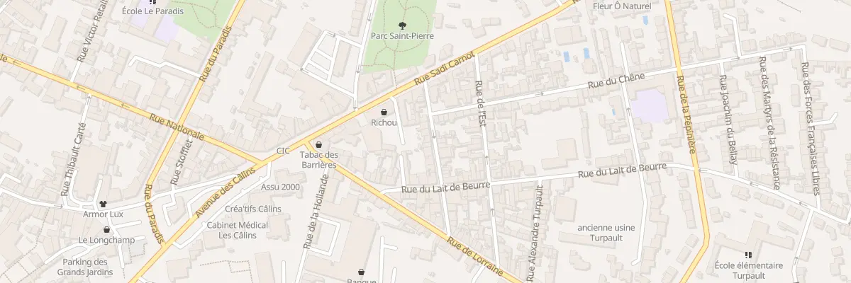 Plan du 21 Rue du Calvaire à Cholet