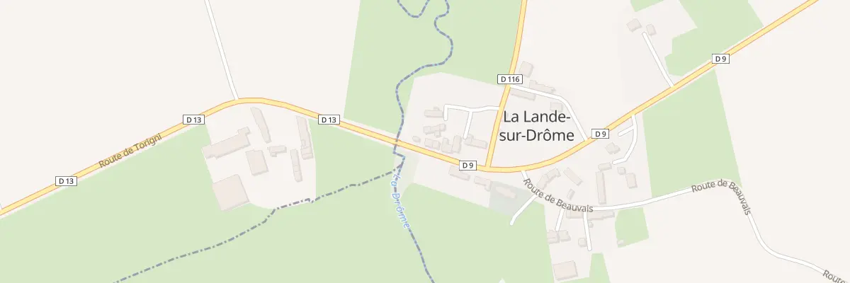 Plan du 37 Rte de Caen - La Lande à Val de Drôme