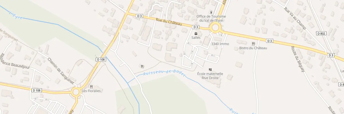 Plan du 17 Rue du Château à Salles