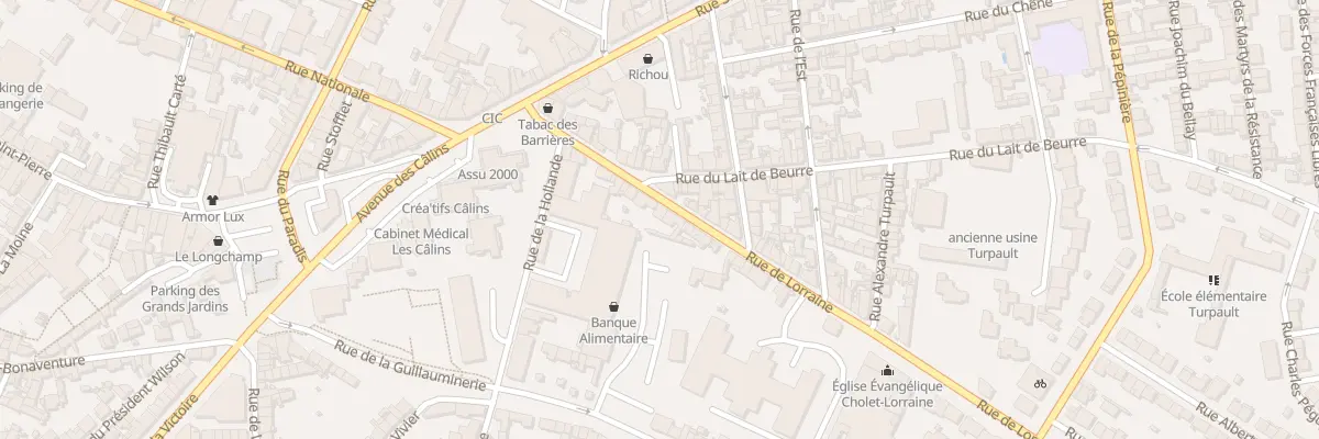 Plan du 42 Rue de Lorraine à Cholet