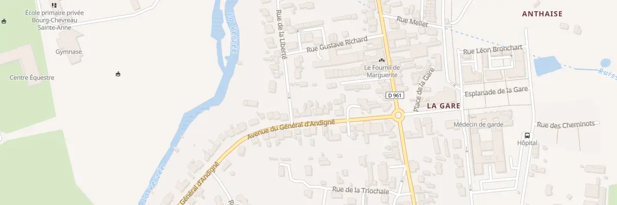 Plan du 18 Av du Gen d’Andigne Segre à Segré-en-Anjou Bleu