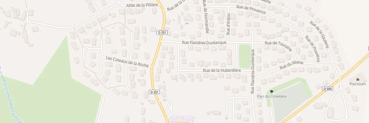 Plan du 18 Rue de la Huberdière à Ahuillé