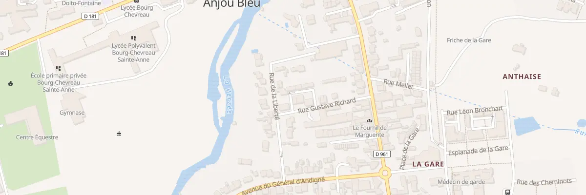 Plan du 6 Rue Gustave Richard à Segré-en-Anjou Bleu