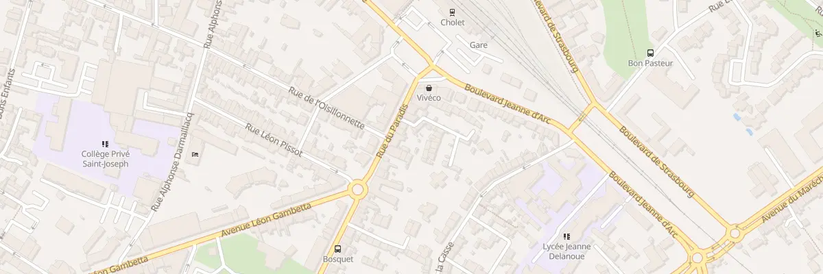 Plan du 108 Rue du Paradis à Cholet