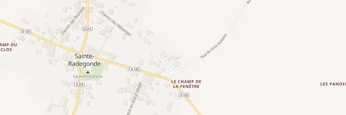 Plan du 33 Che des Mesanges à Sainte-Radegonde