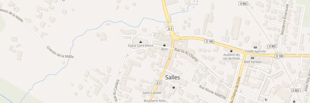 Plan du 7T Pl Saint Pierre à Salles